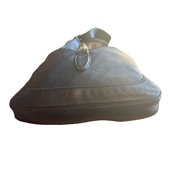 Gucci Jackie black butter cream leather shoulder bag gold hardware bamboo tassel - Picture 10 of 16